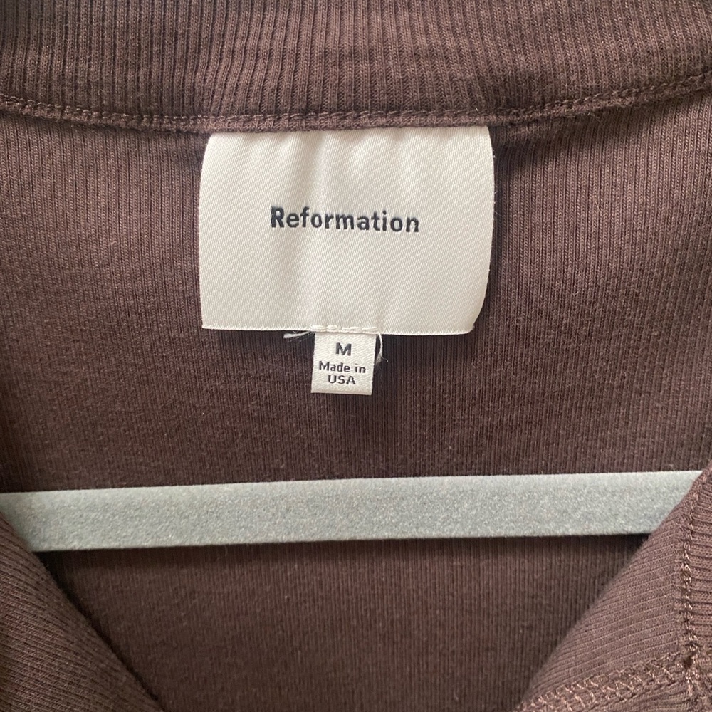 Reformation Raelynn Brown Knit Top - Picture 4 of 4